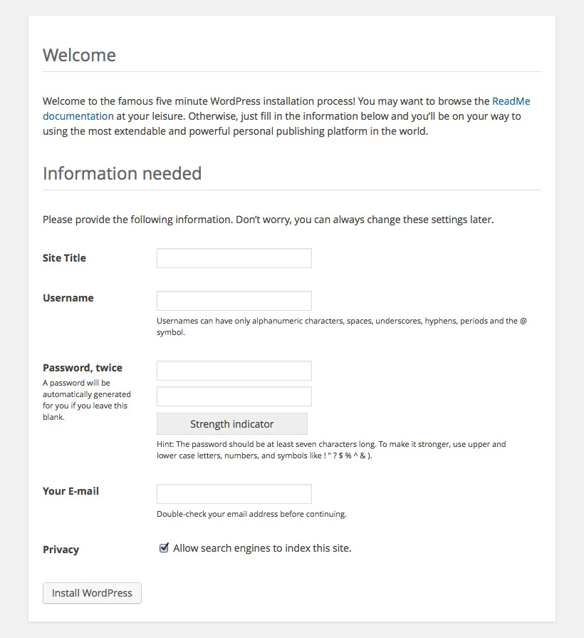 Jak na WordPress – Instalace WordPress